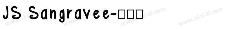 JS Sangravee字体转换